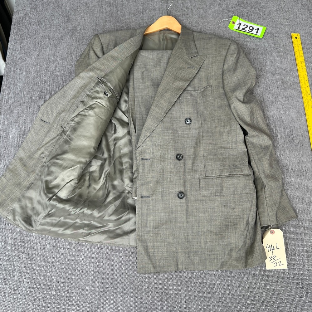 Corneliani Linea Sartoria 2-Piece Blazer & Pants Suit Mens 44L 38x32 Gray Wool